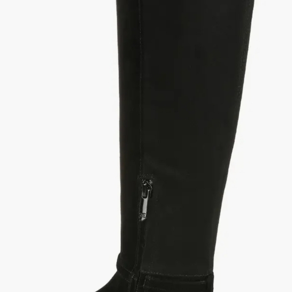 📣 Sam Edleman Clive Black Suede Boots👢Signature Logo Hardware Size 8.5 🆕 😍 - Picture 4 of 10